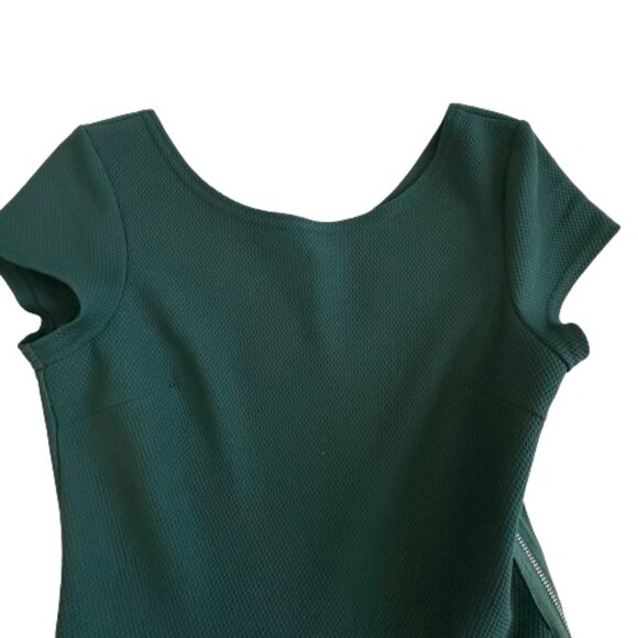 love...ady Women's Small Green Mini Fit & Flare With Short Cup Sleeves Dress - Picture 8 of 15